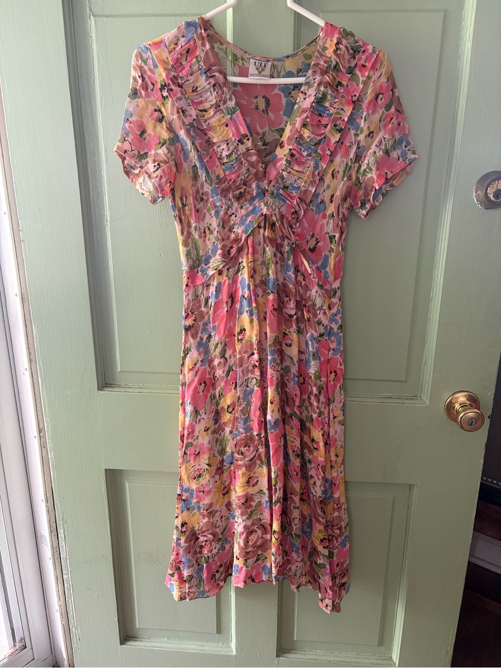 Vintage Ulf Andersson Floral  midi Dress